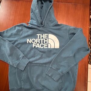 The North Face Men’s Pullover Hoodie Large Blue Logo NF0A4QQ0 SP22